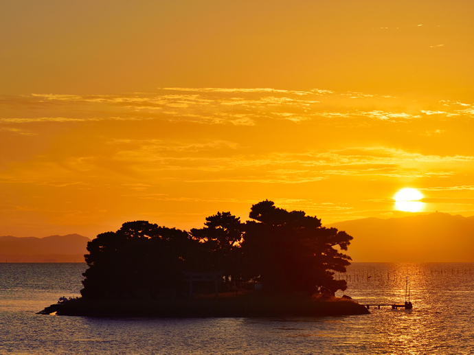 宍道湖の夕日