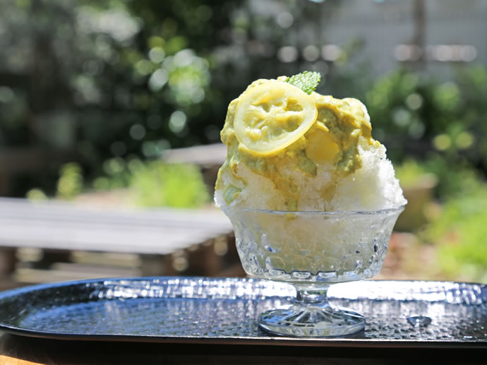 ひだまりかき氷スタンド　レモンとバジル