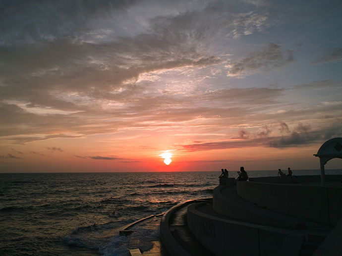 美浜海岸夕景