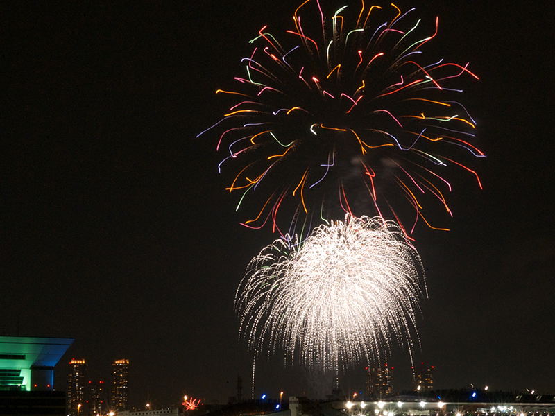 開港祭の花火